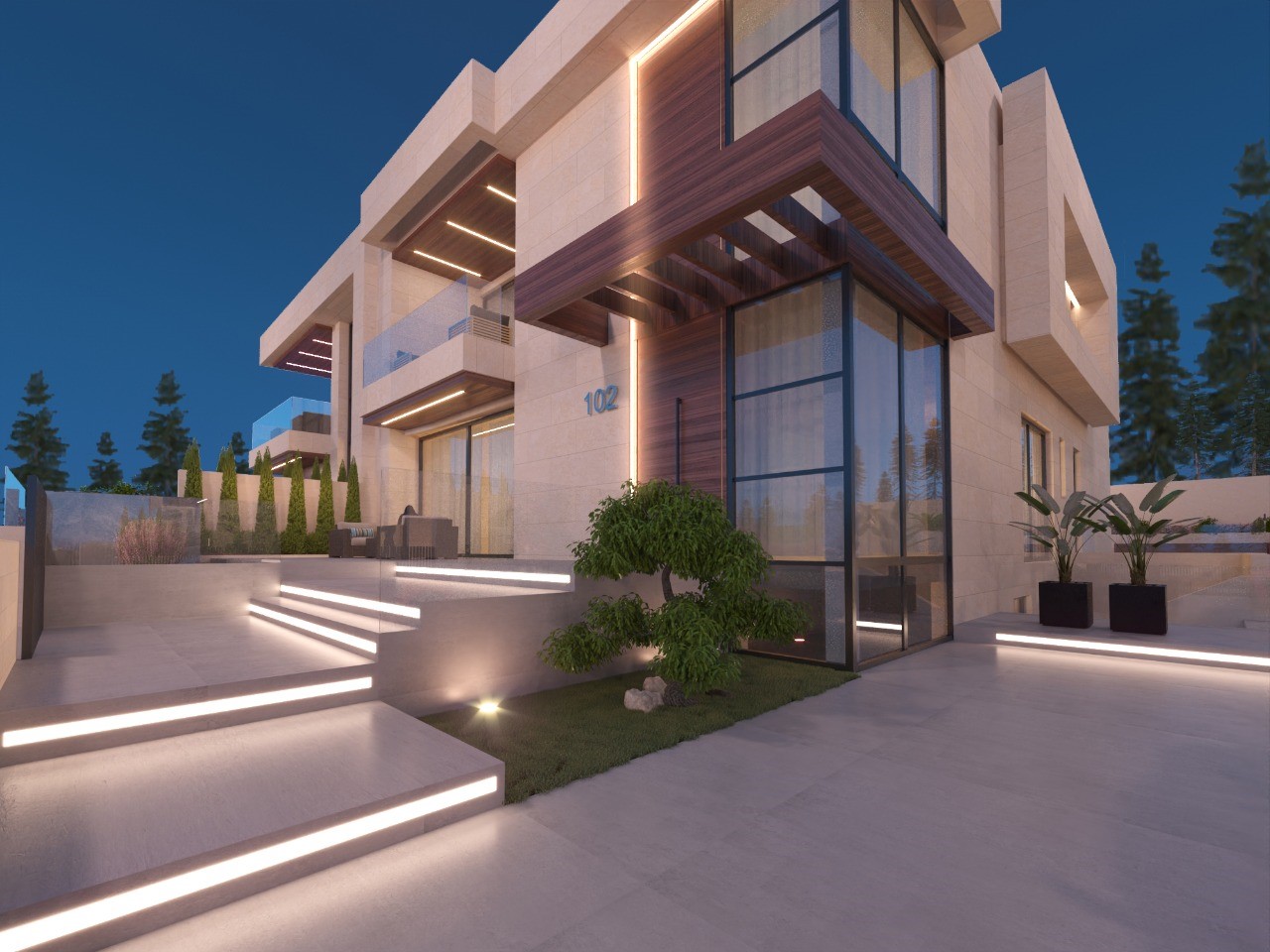 طراحی ویلای دوبلکس