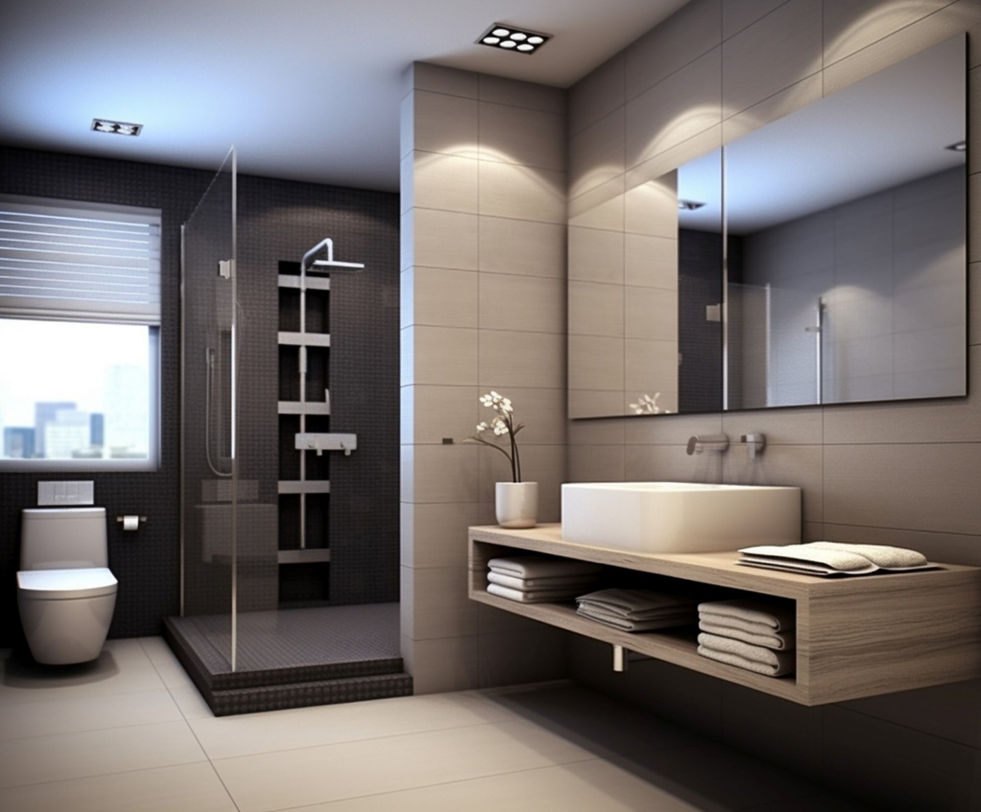 با تمرکز بر نورپردازی مناسب، سرویس بهداشتی و حمام را به فضاهایی زیبا و متعادل تبدیل کنید