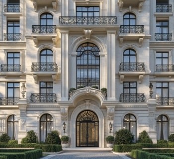 طراحی نمای کلاسیک - Classic facade design 6 طراحی نمای کلاسیک