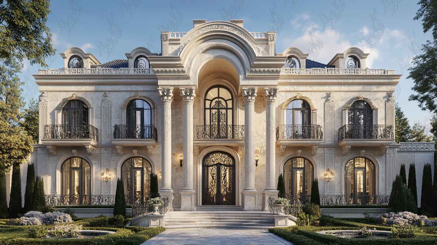 طراحی ویلا کلاسیک