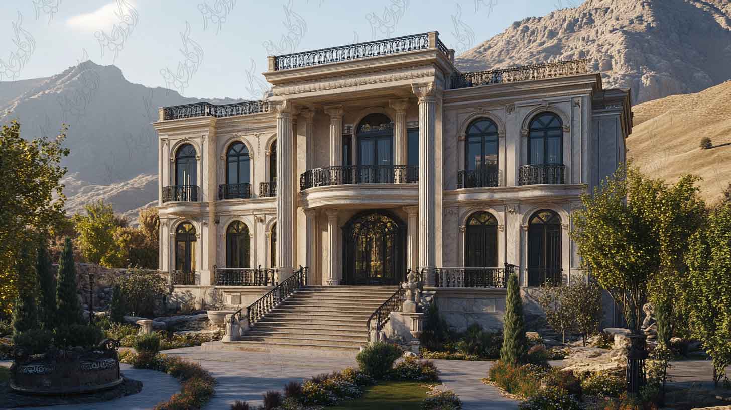 طراحی ویلا نئوکلاسیک