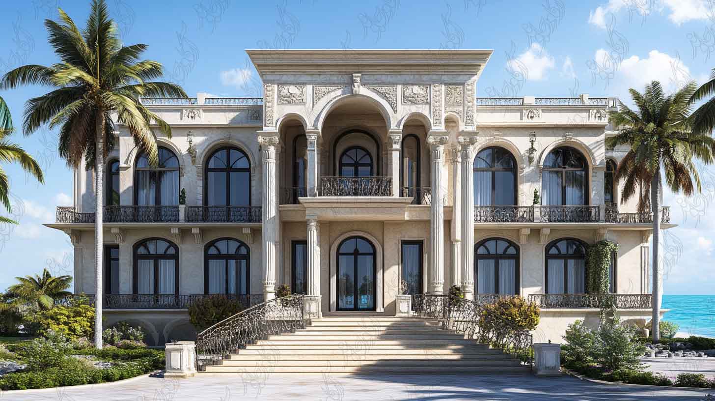 طراحی ویلا نئوکلاسیک