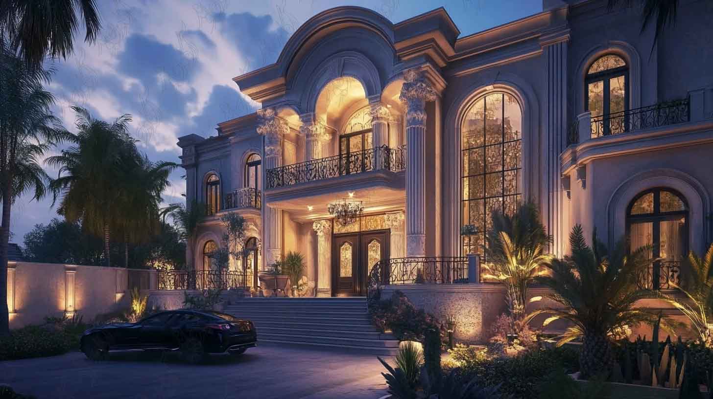 طراحی ویلا نئوکلاسیک