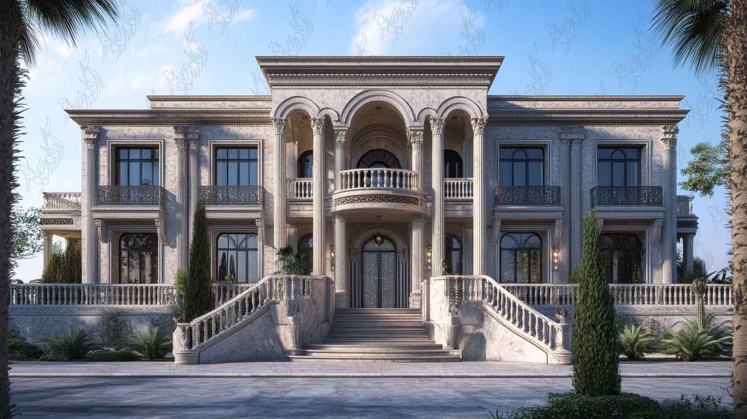 طراحی ویلا نئوکلاسیک