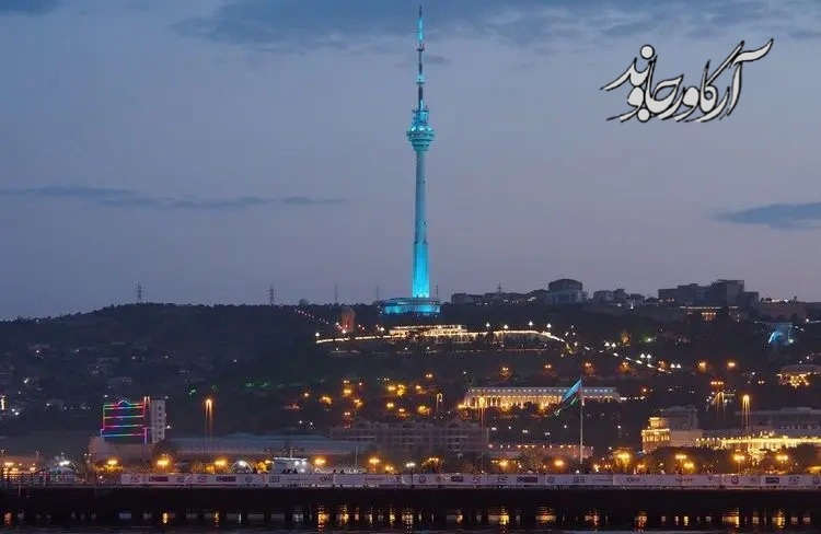 نمونه های موفق طراحی نما در باکو: الهام از معماری آذربایجان 7 برج تلویزیون باکو