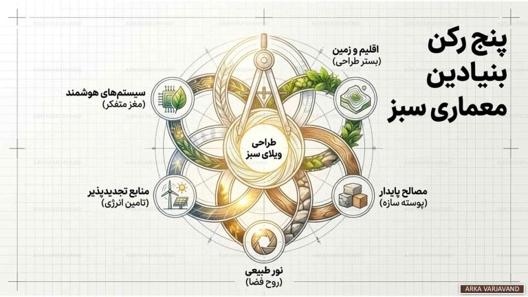 نقش طراحی ویلای سبز در کاهش مصرف انرژی و حفظ محیط زیست 15 طراحی ویلای سبز