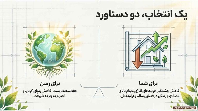 نقش طراحی ویلای سبز در کاهش مصرف انرژی و حفظ محیط زیست 23 طراحی ویلای سبز